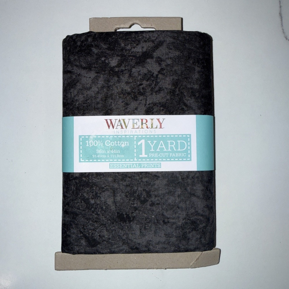 Waverly Inspirations 1 Yard Cut 100% Cotton‎ PreCut Fabric Onyx Batik Quilting